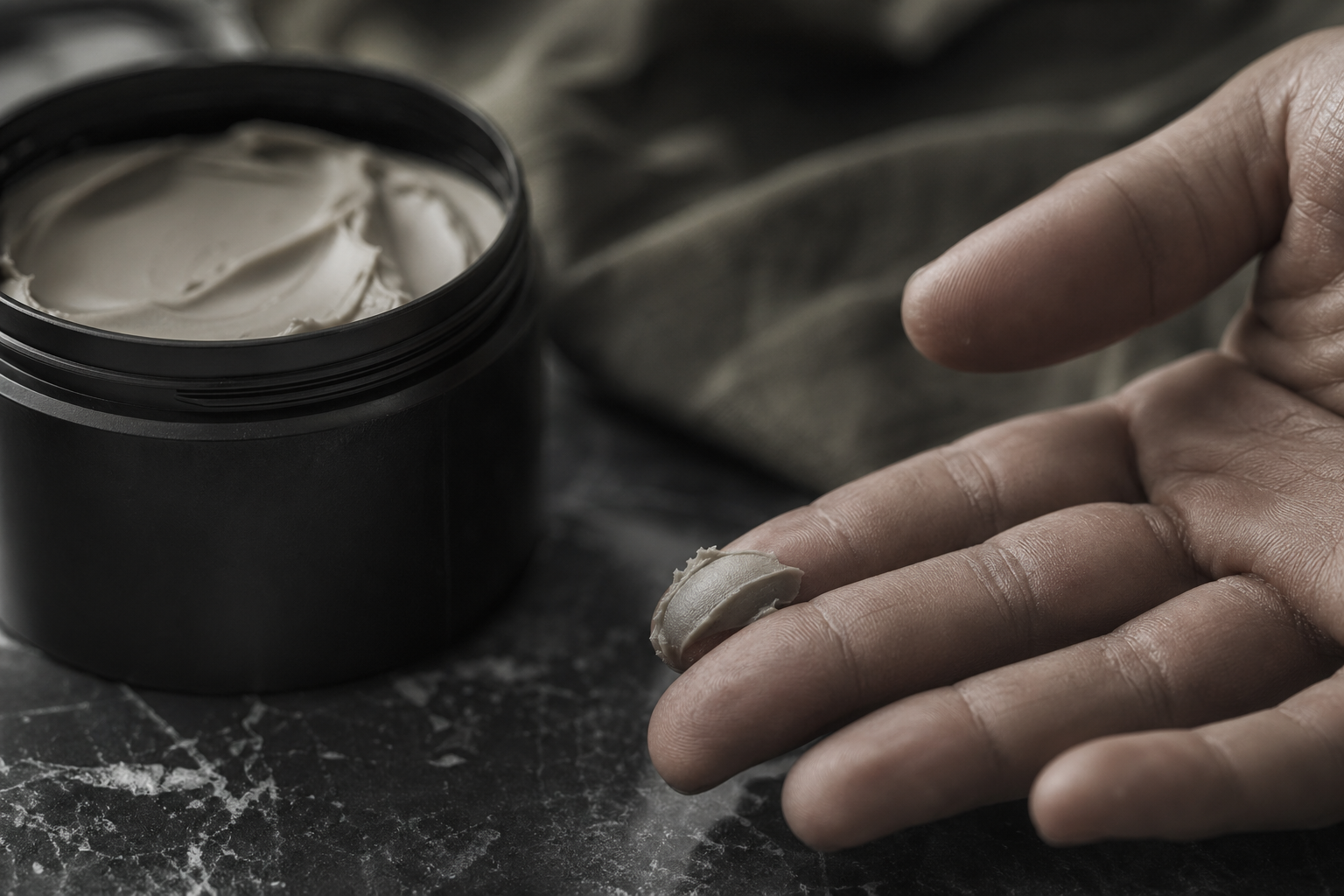 Textura de producto de grooming en primer plano